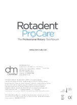 Предварительный просмотр 84 страницы DenMat Rotadent ProCare 94000N Instructions For Use Manual