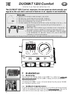 Предварительный просмотр 10 страницы Dennerle DUOMAT 1200 Comfort Operating Instructions Manual