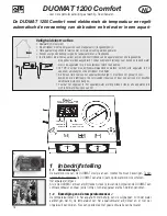 Предварительный просмотр 18 страницы Dennerle DUOMAT 1200 Comfort Operating Instructions Manual