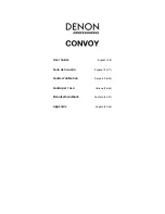 Предварительный просмотр 1 страницы Denon Professional CONVOY User Manual