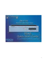 Предварительный просмотр 1 страницы Denon Professional DN-V755 Quick Start Manual