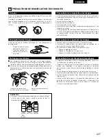 Предварительный просмотр 7 страницы Denon ADV-M51 (French) Operating Instructions Manual