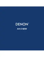 Preview for 1 page of Denon AH-C160W User Manual