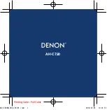 Preview for 1 page of Denon AH-C720 Manual