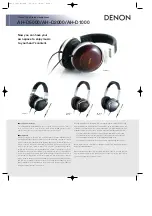 Preview for 1 page of Denon AH-D1000 Specifications