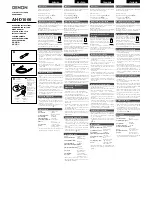 Preview for 1 page of Denon AH-D1000K - Headphones - Binaural Operating Instructions