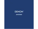 Denon AH-D7200 Manual preview