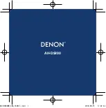 Denon AH-D9200 Manual preview