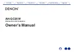 Denon AH-GC25W Owner'S Manual preview