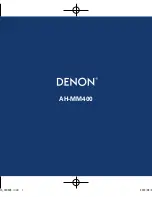 Preview for 1 page of Denon AH-MM400 Manual