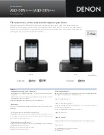 Denon ASD51N - Networking Client Dock Product Sheet preview