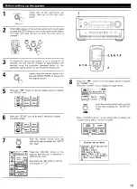 Предварительный просмотр 19 страницы Denon AV Surround Receiver AVR-5803 Operating Instructions Manual