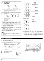 Предварительный просмотр 40 страницы Denon AV Surround Receiver AVR-5803 Operating Instructions Manual