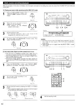 Предварительный просмотр 42 страницы Denon AV Surround Receiver AVR-5803 Operating Instructions Manual