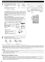 Предварительный просмотр 44 страницы Denon AV Surround Receiver AVR-5803 Operating Instructions Manual