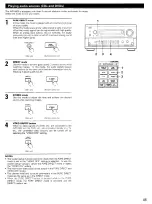 Предварительный просмотр 45 страницы Denon AV Surround Receiver AVR-5803 Operating Instructions Manual