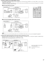 Предварительный просмотр 47 страницы Denon AV Surround Receiver AVR-5803 Operating Instructions Manual