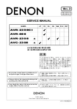 Denon AVC-2308 Service Manual предпросмотр