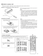 Предварительный просмотр 17 страницы Denon AVP-8000 Operating Instructions Manual