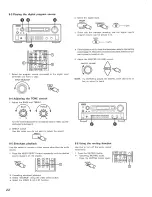 Предварительный просмотр 22 страницы Denon AVP-8000 Operating Instructions Manual