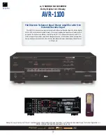 Denon AVR-1100 Brochure & Specs preview