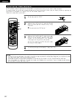 Предварительный просмотр 22 страницы Denon AVR-1403 Operating Instructions Manual