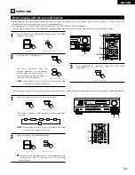 Предварительный просмотр 29 страницы Denon AVR-1403 Operating Instructions Manual