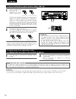 Предварительный просмотр 72 страницы Denon AVR-1403 Operating Instructions Manual