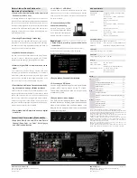 Предварительный просмотр 2 страницы Denon AVR-1612 Specifications