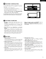 Предварительный просмотр 5 страницы Denon AVR-1803 Operating Instructions Manual