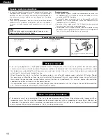 Предварительный просмотр 16 страницы Denon AVR-1803 Operating Instructions Manual