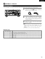 Предварительный просмотр 53 страницы Denon AVR-1803 Operating Instructions Manual