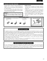 Предварительный просмотр 77 страницы Denon AVR-1803 Operating Instructions Manual