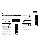 Предварительный просмотр 23 страницы Denon AVR-1804 (French) Operating Instructions Manual