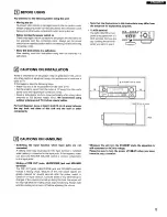 Предварительный просмотр 5 страницы Denon AVR-1905/785 Operating Instructions Manual