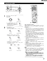 Предварительный просмотр 37 страницы Denon AVR-1905/785 Operating Instructions Manual