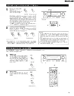 Предварительный просмотр 39 страницы Denon AVR-1905/785 Operating Instructions Manual