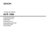 Preview for 1 page of Denon AVR-1906 Operating Instructions Manual