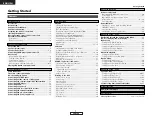 Preview for 4 page of Denon AVR-1906 Operating Instructions Manual