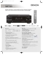 Denon AVR-1907 Specifications preview