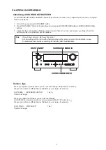 Предварительный просмотр 5 страницы Denon AVR-1911 Service Manual