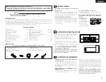 Предварительный просмотр 3 страницы Denon AVR-2105 Operating Instructions Manual