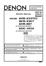 Denon AVR-2307CI Service Manual preview