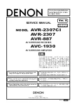 Preview for 1 page of Denon AVR-2307CI Service Manual