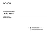 Denon AVR-2308 Owner'S Manual предпросмотр