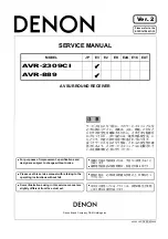 Denon AVR-2309CI Service Manual preview