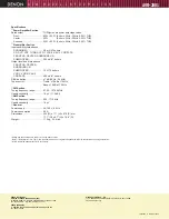 Preview for 2 page of Denon AVR-2801 Brochure & Specs