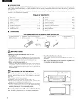 Preview for 4 page of Denon AVR-2802 Operating Instructions Manual