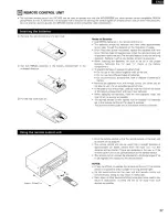 Preview for 27 page of Denon AVR-2802 Operating Instructions Manual