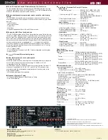 Предварительный просмотр 2 страницы Denon AVR-2803 Brochure & Specs